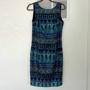 White House Black Market Patterned Dress